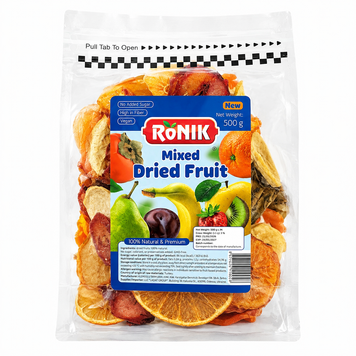 Сушені фрукти мікс "Ronik" Mixed Dried Fruit без цукру, 500 г 2947 фото