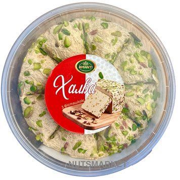 Халва кунжутная с фисташкой (Турция) 400г 1682 фото