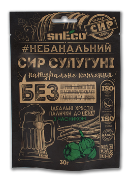 Сыр сушеный вспененный палочками "Сулугуни с чесноком" 1738 фото