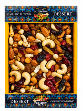 Смесь орехов и ягод &laquo;DESSERT PREMIUM MIX&raquo; коробка 2916 фото