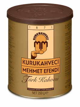 Кофе турецкий молотый Kurukahveci Mehmet Efendi arabica100% 250 г 2943 фото